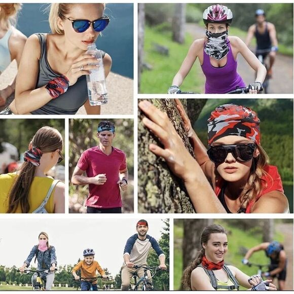 Breathable Polyester Microfiber Multifunctional Seamless Wear 6 Pk ** NEW ** - Picture 7 of 8